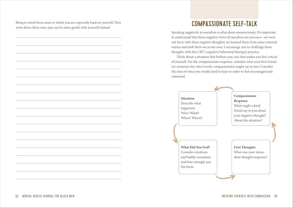 Mental Health Journal for Black Men: Prompts and Practices to Prioritize Yourself and Work on Your Well-Being