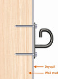 Wall Mount Workout Anchors for Resistance Bands,Body Weight Straps,Strength Training, Yoga, Home Gym, Physical Therapy Exercise and Closed Loop