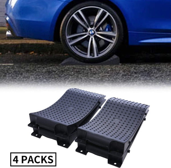 Homeon Wheels Tire Saver Ramps Anti-Slip Pads Design, Car Tire Wheel Ramps for Flat Spot and Flat Tire Prevention, Tire Savers for Storage,