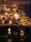 Set of 2 Accessory Cord with One Led Light Bulb 6Ft Blow Mold Light Indoorstring Lights, C7 Lamp with Spare Fuse Forhalloween and Christmas