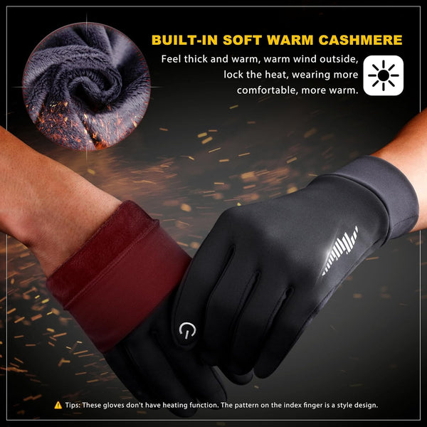 SIMARI Winter Gloves Women Men Ski Snow Gloves Liner Thermal Warm Touch Screen, Suit for Running, Cycling, Biking, Hiking, Driving, Walking,