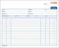 Adams Spiral Invoice Book, 8 1/2 X 7 1/4 Inches, 2-Part, Carbonless, White/Canary, 50 Sets per Book (SCD8740)