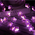Flower String Lights?Fairy Pink Cherry Blossom String Lights 21Ft 40 Leds Waterproof USB Plug in Fun Room Lights for Spring, Nursery, Wedding,