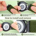 Quick Release Watch Band - Choice of Width -18Mm 19Mm 20Mm 22Mm 24Mm Watch Bands, Solo Loop Adjustable Elastic Nylon Watch Straps Replacement