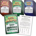 BLUE PANDA 30 Pack Fake Scratch off Lottery Tickets, Gag Prank Winning Lotto Ticket Cards (3 Designs)