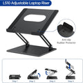 BESIGN LS10 Aluminum Laptop Stand, Ergonomic Adjustable Notebook Stand, Computer Holder Compatible with Air, Pro, Dell, HP, Lenovo More 10-14