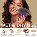Extra Large Body Makeup Brush for Self Tanner, Leg Makeup &Bronzer Blend,90 Mm Wide-Headed Kabuki Brush Provides More Even &Pretty Application,