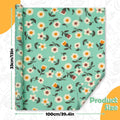 Beeswax Wraps for Food, Large 39.4'' X 13'', Reusable Beeswax Paper Roll for Bread, Sandwich Wrapper, Bowl Covers, White Flower