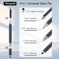 Penyeah Stylus Pen, 4 in 1 Disc Stylus Pens for Touch Screens, High Precision and Sensitivity Universal Capacitive Stylus, Stylist for
