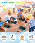 FLUESTON LCD Writing Tablet, Doodle Board Toys Gifts for 3-8 Year Old Girls Boys, 10 Inch Colorful Electronic Board Drawing Pad for Kids, Gifts