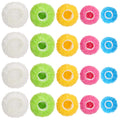90Pcs Reusable Elastic Food Bowl Storage Covers, Sublaga Bowl Covers, Variety of 5 Translucent Stretchable Sizes and Colorful Dish Plate Covers,