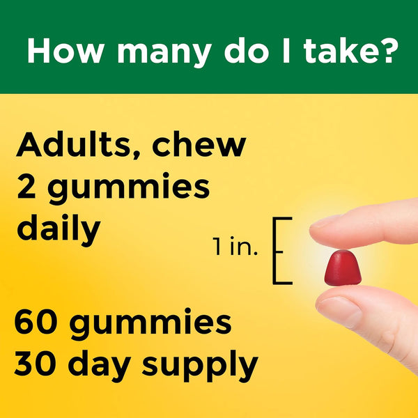 Nature Made Extra Strength Vitamin B12 Gummies, 3000 Mcg per Serving, B12 Vitamin Supplement for Energy Metabolism Support, 60 Gummy Vitamins, 30