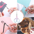 Personal Care Professional Beauty Tools (pink) Small scissors Facial hair removal and ear, nose and eyebrow, beard trimming Stainless steel fine