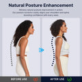 Fit Geno Posture Corrector for Women & Men: Adjustable Lightweight Upper Back Brace for Neck Shoulder & Upper Back Pain Relief - Improve Posture
