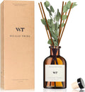 WEALD TRIBE Flower Reed Diffuser Set Eucalyptus & Lavender Scent for Bathroom Accessories Shelf Decor & Air Fresheners, Sticks Defusers with 4.0