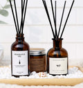 WEALD TRIBE Flower Reed Diffuser Set Eucalyptus & Lavender Scent for Bathroom Accessories Shelf Decor & Air Fresheners, Sticks Defusers with 4.0