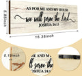 Jetec Bible Verse Scripture Wall Signs, as for Me and My House We Will Serve the Lord, with God All Things Are Possible, God Is within Her She