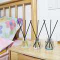 3 Pack Fragrance Reed Diffuser, 50ML Lavender Jasmine Lemongrass Aromatherapy Diffuser Set with 12 Black Fiber Sticks,Air Freshener for Bedroom