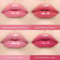 Flower Knows Violet Strawberry Rococo Glowy Lip Gloss-Moisturizing Tinted Lip Oil-Hydrating Lip Makeup for Girls&Women-Vegan & Cruelty-Free-0.12