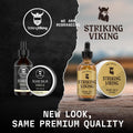 Striking Viking Beard Butter - Non-Greasy Moisturizer with Natural Ingredients (Vanilla, 4Oz) - Keep Your Beard Hydrated and Refreshing