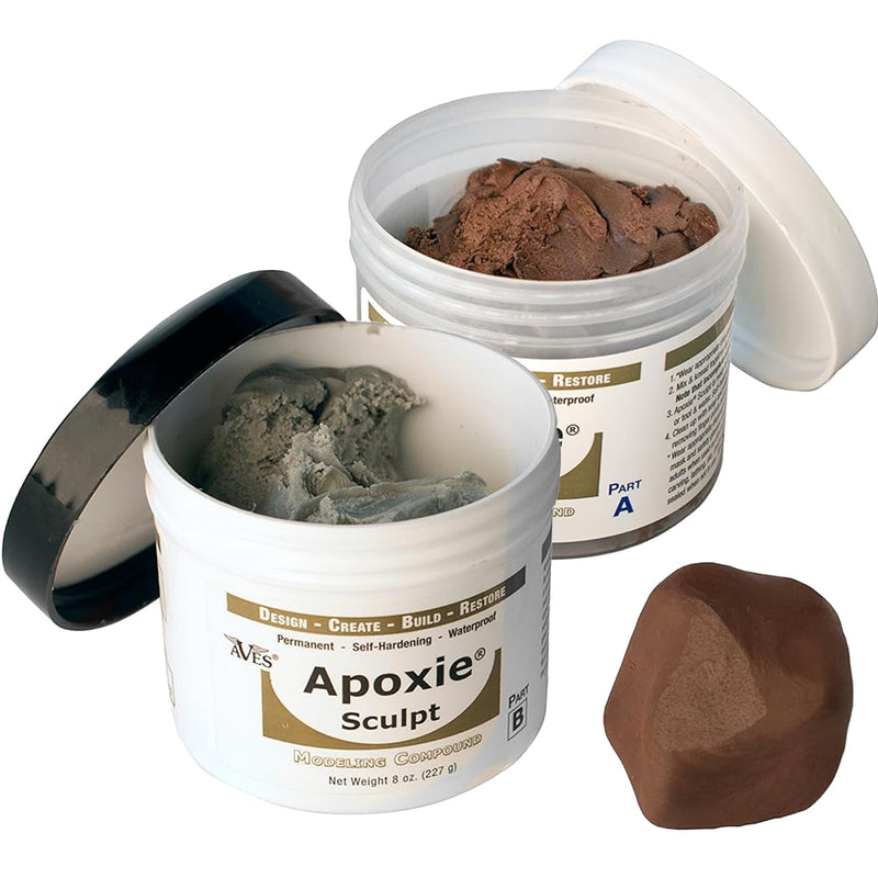 Aves Apoxie Sculpt - 2 Part Modeling Compound (A & B) - 1 Pound, Apoxie Sculpt for Sculpting, Modeling, Filling, Repairing, Simple to Use and