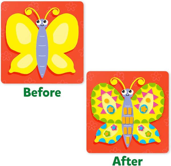 Skillmatics Foam Sticker Art Activity - Animals, Mess-Free Fun for Kids, 800+ 3D Foam Stickers, DIY Felt Craft Kits, Gifts for Boys & Girls Ages