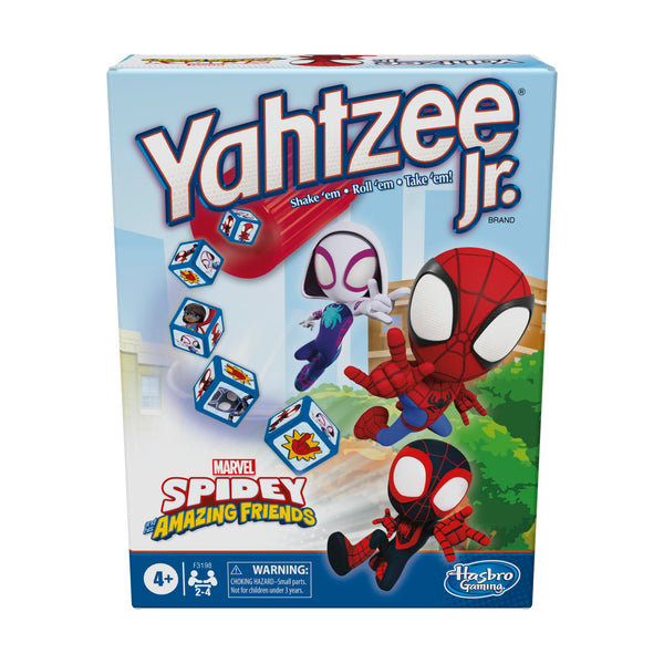 Hasbro Gaming Spidey and His Amazing Friends Yahtzee Jr.Marvel Edition Board Game for Kids, Ages 4 and up (Amazon Exclusive)