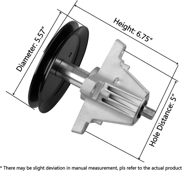 Spindle Fit for Troy Bilt Pony Mower - 918-06991 Greaseable Spindle Assembly Fit for MTD Huskee Craftsman T1000 T1200 Deck Mower and Troy Bilt