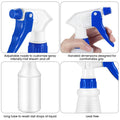 Yinder 18 Pcs 16 Oz Plastic Spray Bottle Bulk Empty Refillable Spray Bottles for Cleaning Solution Leak Proof Water Sprayer with Adjustable Nozzle