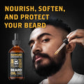 Leven Rose Beard Oil for Men and Beard Softener 100% Pure Natural for Bearded Men, Mustaches, and Moisturized Skin 1 Oz by Ranger Grooming Co