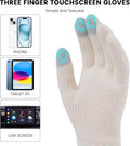 Winter Gloves for Women Thermal Knit Elastic Soft Warm Touch Screen Friendly Glove for Cold Weather