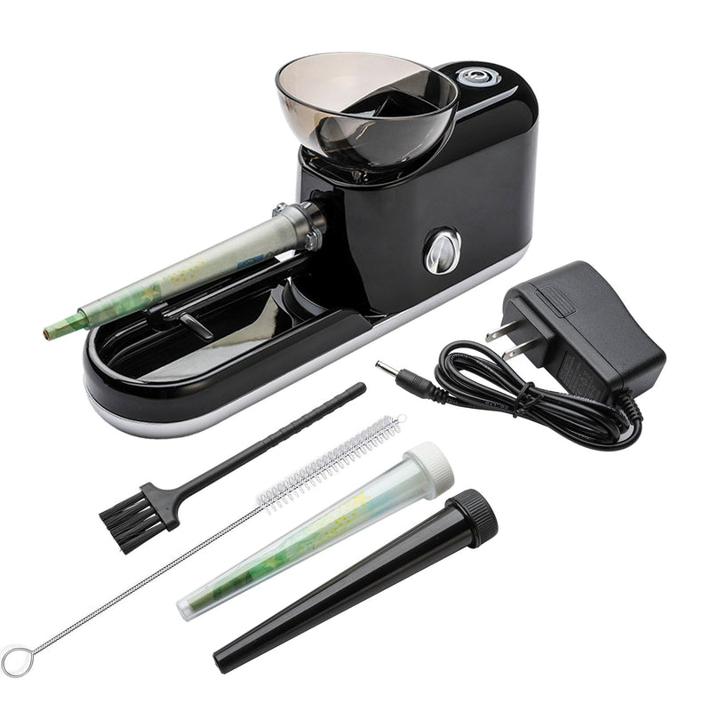 Free Boy Electric Cones Rolling Machine Automatic Cone Loader Minin Portable Pre Rolled Cones Filling Maker,1 Stirring Rod, 1 Brush(King Size,