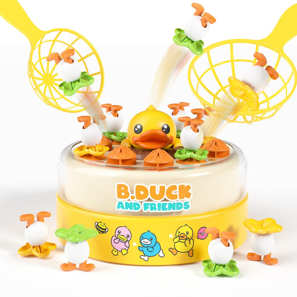 B.Duck Games for Kids Age 4-6, Board Games Bounce and Catch Duck Toys for Kids 4-8, Family Board Games for 5-7 Boys Girls, Birthday Gifts
