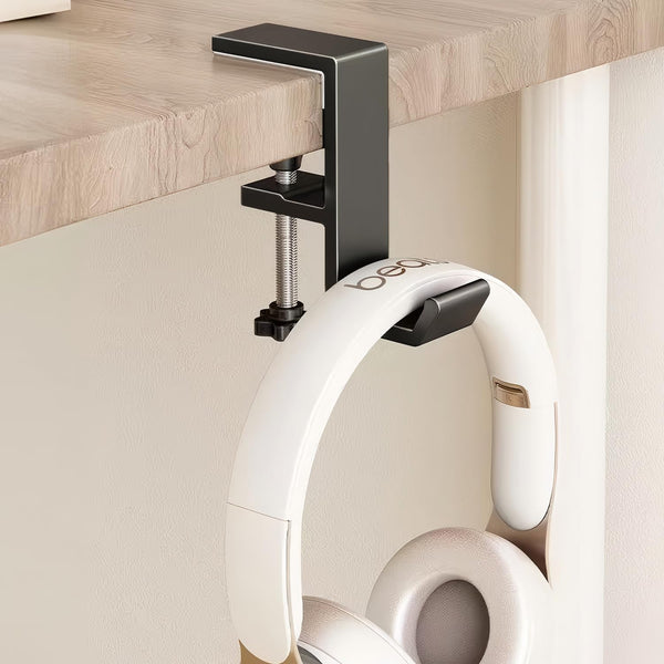 JAKO Headphone Stand - Aluminum Alloy Headphone Holder, Under Headset Stand for Desk Fit for PC Gaming Headset Hanger Hook Suitable for Office,