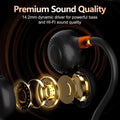 Ortizan Open Ear Headphones, Bluetooth 5.3 Wireless Air Conduction Headphones Sport Earbuds, Premium Sound, IPX6 Waterproof, Clear Call, 19G