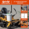 Agri-Fab 45-0572 Zero Turn Riding Lawn Mower Accessory Handle/Bucket Bracket; 5 Gallon Bucket Holder (Black)