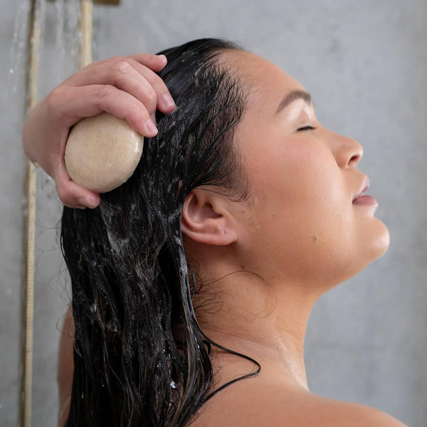 ANIHANA Shampoo Bar for Regular Normal Hair Clean Purifying Natural Healthy Look and Shine Paraben Free Manuka Honey and Almond 2.29 Oz