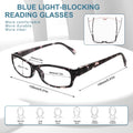 VIDEBLA 5 Pack Computer Reading Glasses Men and Women anti Eyestrain Blue Light Blocking Glasses for Reading (5 Mix-2, 1.75)