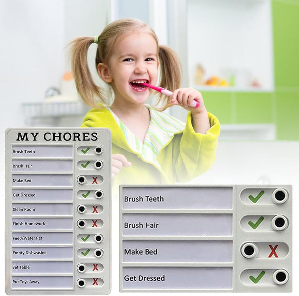 Chore Chart for Adults, Habit Tracker - Reusable to Do List and Memo Checklist with Daily Routine and Schedule Planner, Portable My Chores