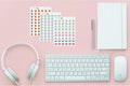 Habit Tracker Planner Sticker 30 Stickers per Sheet -Health Goal Tracking Planning Productivity - Bujo Vertical - Todo Todo Checkbox Checklist