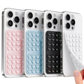 Klearlook 4Pack Silicone Suction Cup Phone Case Mount Double Sided, Sticky Phone Grip for Cell Phone, Hands-Free Phone Accessories for Selfies and