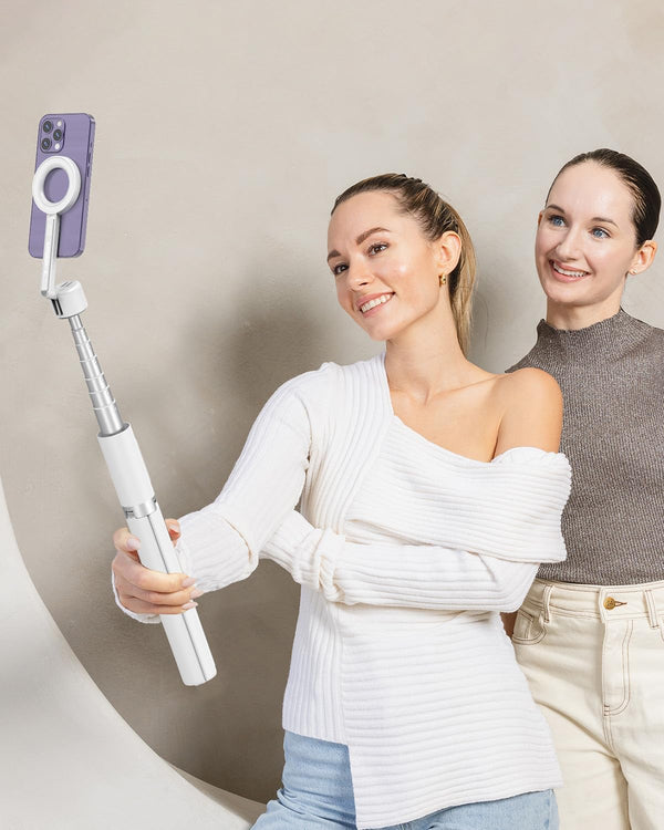 Magnetic Selfie Stick & Tripod for Iphone, 64' Phone Stand with Remote for Cell Phone Iphone 16 Pro Max