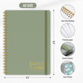Daily Planner Undated - Simplified to Do List Notebook with Hourly Schedules, Spiral Appointment Organizer, 5.5" X 8.5", Easily Manage Your Tasks