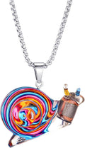 Unique Snail Pendant Necklace Multifunctional Steampunk Environmentally Friendly Design Jewelry Gift for Nature Lovers,Men,Women & Teens