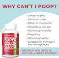 Health plus Super Colon Cleanse, 12 Oz Powder, 68 Servings - Natural Detox, Digestive Constipation Relief, Gentle Gut Cleanse with Psyllium Husk &