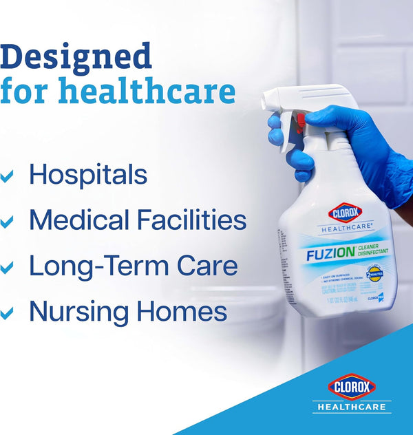 Clorox Healthcare Fuzion Cleaner Disinfectant Spray, 32 Fl Oz (Package May Vary)