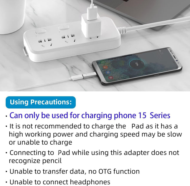 USB-C Adapter Lighting (Female) to USB Type C (Male) Adapter,Support QC Fast Charging Date Transmissionï¼Compatible wit
