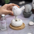 Little Bird Nest, Non-Electric Ceramic Diffusers for Essential Oils and Aromatherapy Fragrance, White Ceramic Diffusers in Car or Bathroom and