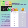Livaclean 24K Gold under Eye Patches (30 Pairs), Eye Mask, Collagen Skin Care Products, Eye Patches for Puffy Eyes, Eye Masks for Dark Circles and