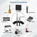 Guitar Cable, Guitar Cord 10Ft, AMP Cord for Bass & Electric Guitars/Keyboard/Mandolin, Pro Audio Instrument Cable (Right Angle to Straight, Black)